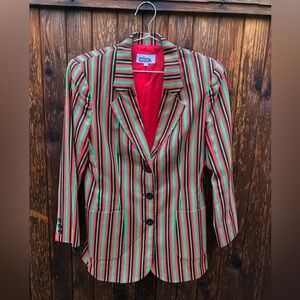 Vintage Miss K striped blazer
